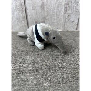 Ty Beanie Babies Ants Anteater Plush Collectible Gray & White
